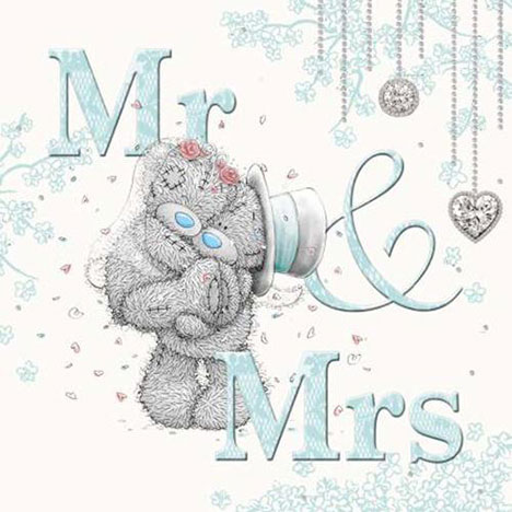 3D Holographic Mr & Mrs Me to You Bear Wedding Card £2.99